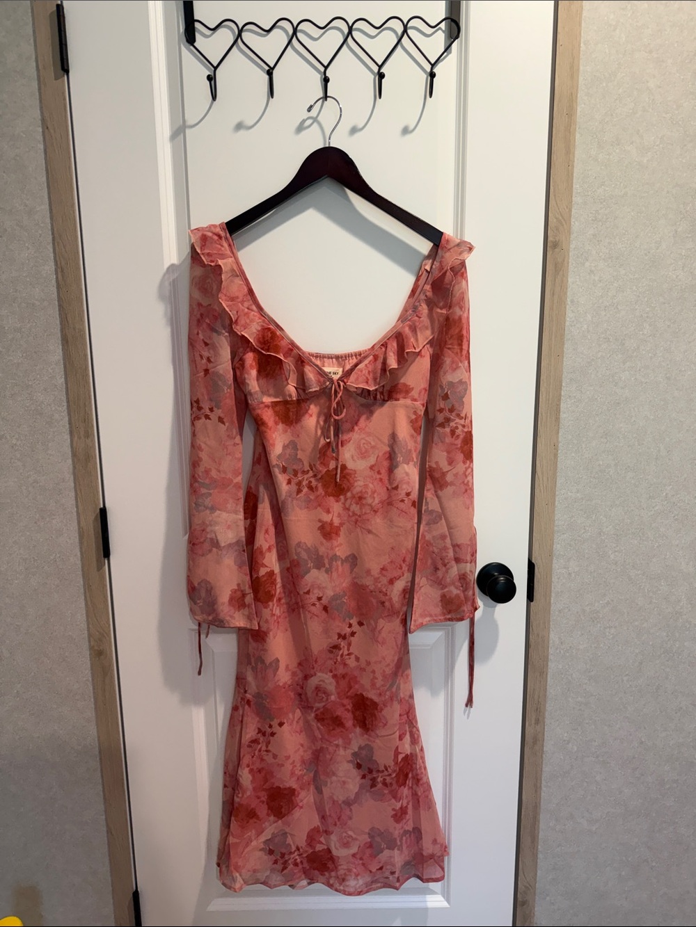 Kiss The Sky Coral Floral Dress